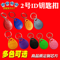 ID keychain 2 ID access card smart card ID card induction door lock card ID card special shaped IC button card