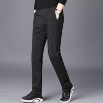  Outdoor assault down pants mens outer wear straight tube business casual removable liner middle-aged and elderly white duck down cotton pants