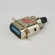 57 series printer interface 14p 14 core 30140 slot connector welding wire male head with iron shell