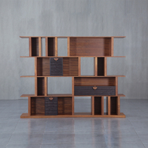 Betel nut furniture modern new Chinese solid wood bookcase