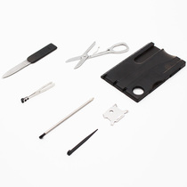 Multi-function knife card outdoor camping survival tool card