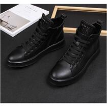 Hong Kong Tide brand small white shoes mens shoes 2021 new autumn Korean version of high board shoes thick bottom inner mens Martin boots
