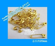 Gold safety pin Gold safety pin clasp 20mm (100)