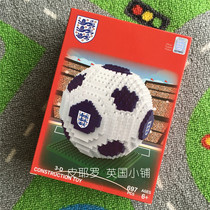 Official Genuine England Team Emblem Building Blocks 3D Puzzle Model Football Fans Souvenirs 687 Particles