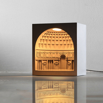  Mud Xiangguo original Pantheon cement table lamp decoration designer gift ins creative classic architectural night light