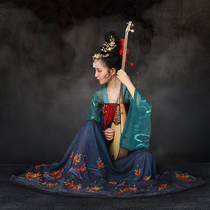 All-city South Zhuang Han clothes to find sea-remember Qi-breasted dress embroidered with floral printed lower dress for sale CUHK sleeves Non-ancient clothes Daily