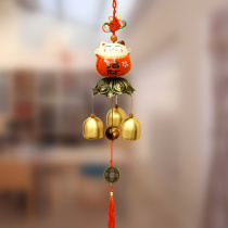Shop entrance Net red high-end tips on the bell door to remind the wind chime hanging ornaments hanging on the door
