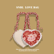 Original Mori Nu Tribe Design Sense Concave Shape Sweet Girl Fashion Shoulder Bag Bag Love Girly Sense Crossbody Bag Soft Girl