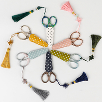 Small scissors tea embroidery cross stitch scissors student retro Handmade Home Mini exquisite scissors portable