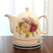 Jingdezhen Large Number ceramic Kettle Porcelain Kettle Porcelain Electric Kettle Eu Style Kettle Bubble Teapot 304 Stainless Steel Home