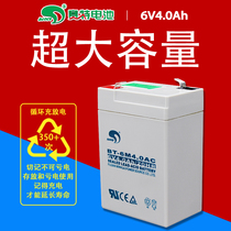 Taiwan set BT-6M4 0AC battery 6V4 0Ah 20HR baby carriage 6 Volt 4AH battery electronic scale battery