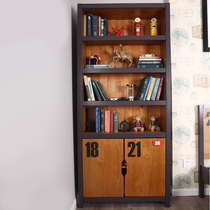 Ximengbao Children's Furniture American Full Solid Wood Bookcase Student Bookshelf Children Bookcase Cabinet Marathon