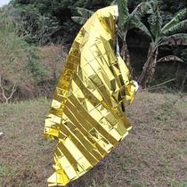 Large size gold and silver double-sided mountain eagle outdoor ultra-light portable emergency blanket rescue blanket emergency insulation blanket aluminum foil
