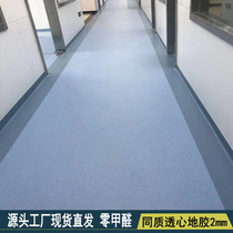 pvc homogeneous through the heart floor hospital factory workshop wear-resistant office floor 2 0mm school ground paste