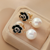 No pain without earbugling pearl earbutch earbutch with femininity Fashion style retro Black Mountain tea Flowers