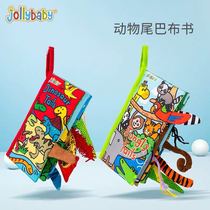jollybaby baby touch stereo animal tail bab book sensual stimulation early education Puzzle Toy Gift