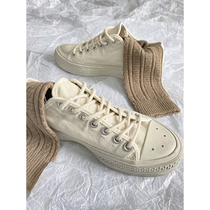 Swedish low-top canvas shoes womens tide ins2021 summer thin single shoes do old small dirty shoes womens casual whiteboard shoes