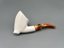 Turkish master F YAVUZ Fernan Yavuz entry-level raw stone meerschaum pipe Z93