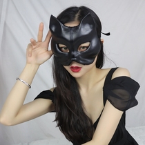 Swallowtail butterfly Black Pu cat mask pure punk dark girl mask girl full face Japanese Fox Halloween