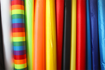 Kite diy polyester cloth rainbow cloth plaid made kite fabric ultra-thin double plaid Weifang old shop full