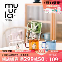 Finland imported muurla Moomin cup heat-resistant glass mug muomin Moomin cup transparent coffee cup