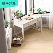 Lins wood industry simple modern office desk and chair combination study Home small apartment calligraphy writing desk DW1V