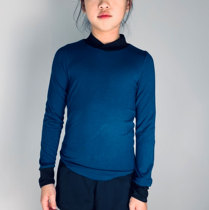 (Thin) figure skating boys and girls training clothes Russian native icediva skating wool long sleeves