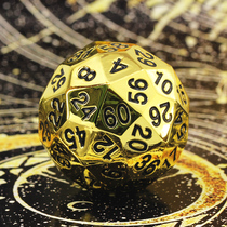 7 D60 face Dungeons & Dragons Cthulhu running group board game Color alloy digital dice color
