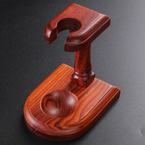 Solid wood pipe rack seat a single-bucket display stand retro detachable mahogany pipe pipe accessories
