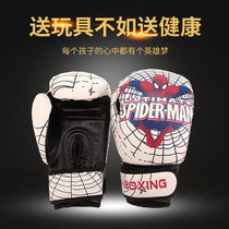 CABOXING childrens boxing gloves 2-14 years old Spider-Man figure Childrens boxing gloves Sanda boxing kit can be customized