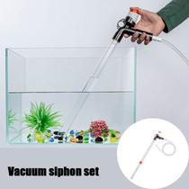 Aquarium fish tank manual water washing sand device siphon suction scraping algae removal Moss sand washing cleaning set change water pipe