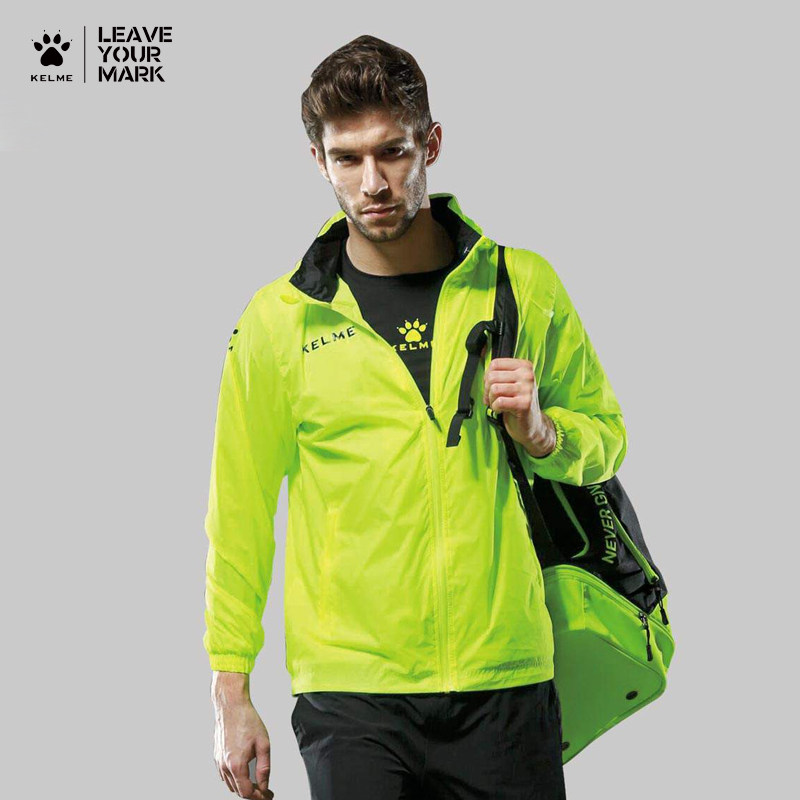 KELME sports windcoat adult autumn winter football training wind jacket K15S604-1