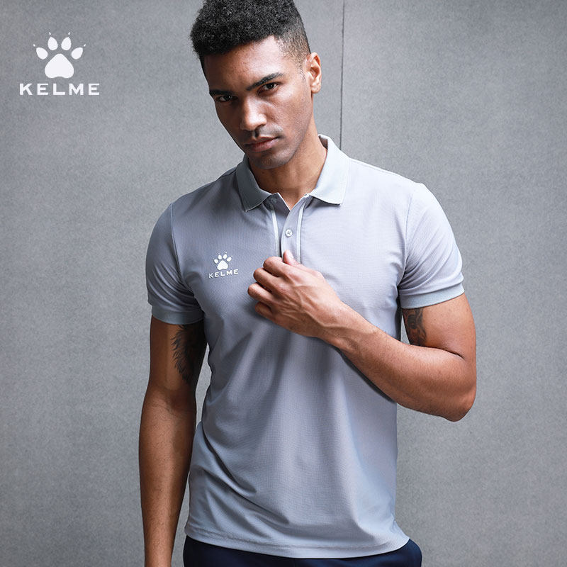 KELME Calmesias new sport Polo shirt short-sleeved business casual flip collar solid color T-shirt 3881016