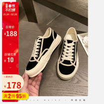 Chuanqi women's shoes Joker small fragrant canvas shoes 2022 new spring and autumn thick soles dissolved shoes thin sports ins