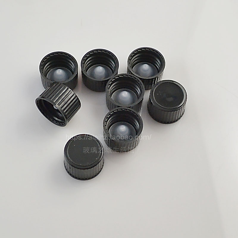 Black essential oil bottle ordinary cover with conical pad essential oil bottle universal makeup tool