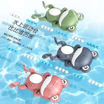 Bathing toys playing water swimming little frog Children Baby playing water toys small yellow duck baby boy girl