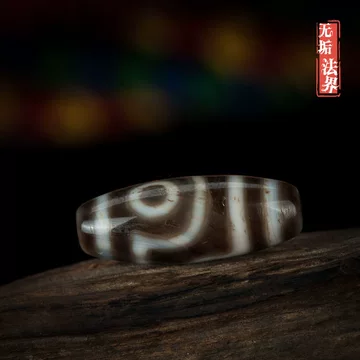 朱砂老礦石】九眼天珠 一点物 朱砂点九眼天珠-朱砂