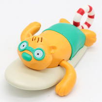 Childrens clockwork bath play water toys pull line sea turtle Beaver baby 0-1 year old chain puzzle baby