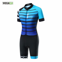 Wosawe cycling swimming outdoor lady Iron Man trio-dress breathable comfortable elastic cycling strap pants