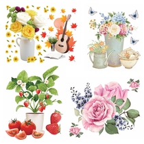 New home decoration imitation porcelain three-dimensional tile stickers Bathroom bathroom kitchen waterproof wall stickers make up holes to cover ugly stickers