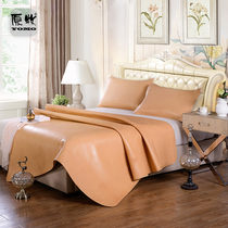  Yuanmu high-end first-layer buffalo leather mat 1 8m chrome-free tanned water soft cowhide mat 1 5m leather double mat
