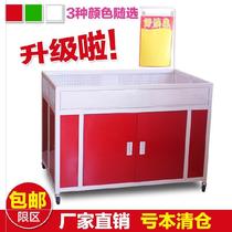 Promotional car supermarket promotion stacker display rack with wheels rectangular movable sale car sales car dump truck