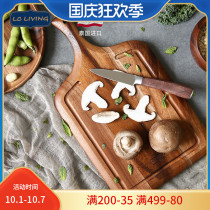 Thai imported lcliving acacia wood chopping board bread board cutting steak chopping board kitchen food supplement board household chopping board