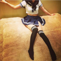 Japan and South Korea cos anchor uniform short skirt Sexy soft girl performance suit Sailor suit Emotional student seduction suit