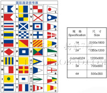 4# International language signal flag marine signal flag flag single side