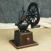 Retro coffee bean grinder household hand-cranked bean grinder handmade small hand mill coffee machine freshly ground cast iron