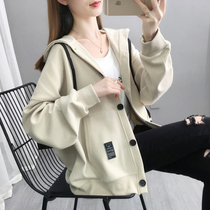 Fall new temperament sweater long sleeve jacket fat mm loose cover coat obvious leisure large number of women clothing