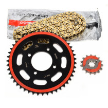 DR160 HJ150-10C size sprocket DR150 set of chain silent tooth plate and gold oil seal chain
