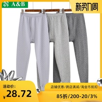  AB underwear autumn and winter three-layer warm thickened padded cotton mens cotton leggings autumn pants line pants cotton cotton wool pants