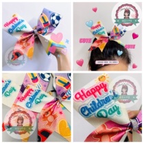 Cheerleading Headwear 2021 Original Design 61 Childrens Day Limited floral headdress Bow